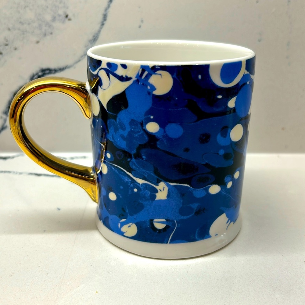 Indigo Blue Marble Mug